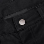 Textured Nylon 5-Pocket Pant - Black