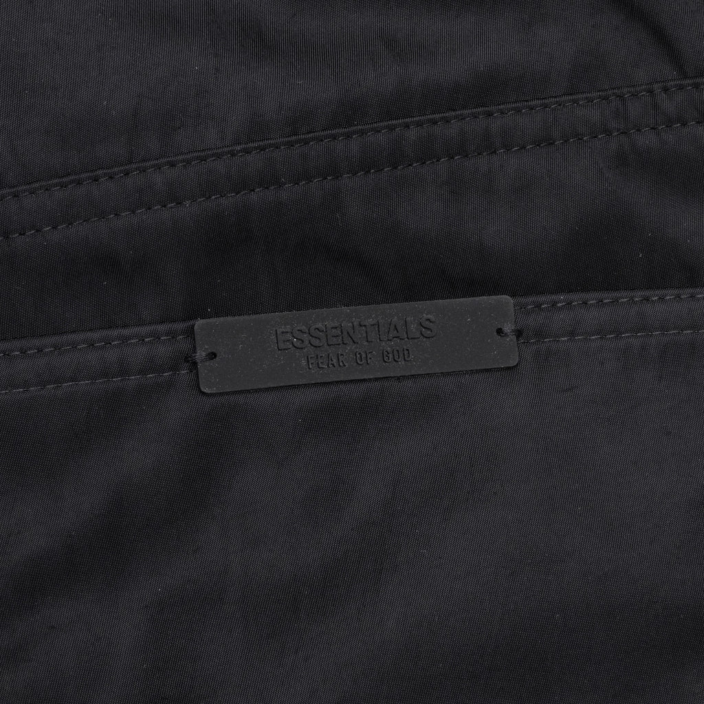 Textured Nylon 5-Pocket Pant - Black