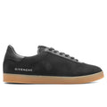 Town Nubuck and Leather Sneakers - Black