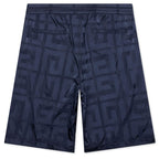 4G Shiny Bermuda Shorts - Navy