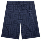 4G Shiny Bermuda Shorts - Navy