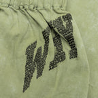 Twill Cargo Wide Leg Pant - Green