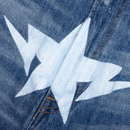 Twin STA Relaxed Fit Denim Shorts - Light Indigo