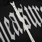 Twitch Knitted Zip Hoodie - Black
