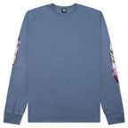 Two Star Pigment Dyed L/S Tee - Navy