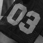 Varsity S/S Crop Fit Knit Football Jersey - Black