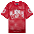 Varsity S/S Crop Fit Knit Football Jersey - Red