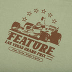 Vegas Racer Comic Tee - Oil Green - DNML