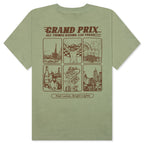Vegas Racer Comic Tee - Oil Green - DNML