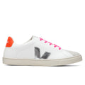 Junior Esplar Laces Chromefree - Extra White/Silver/Orange Fluorescent