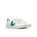 Kid's V-10 Velcro CWL - White/Emeraude