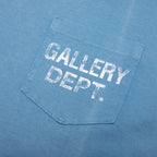 Vintage Logo Painted Tee - Dusty Blue