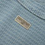 Vintage Indigo Zip Front Short Sleeve - Light Indigo