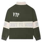Vintage Washed L/S Rugby - Green