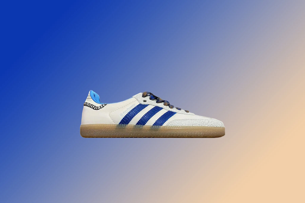 adidas Originals x Wales Bonner Nylon Samba - Wonder Clay/Team Royal Blue/Wonder White