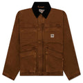 Washed Canvas Shop Jacket - Bronze