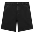 Washed Canvas Work Short - Black