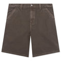 Washed Canvas Work Short - Brown