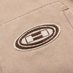 Washed Canvas Zip Hoodie - Tan