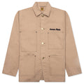 Washed Duck Coverall Jacket - Beige