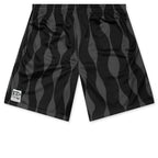 Waved Mesh Shorts - Black