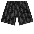 Waved Mesh Shorts - Black