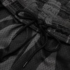 Waved Mesh Shorts - Black