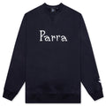 Weird Trad Logo Crew Neck Sweatshirt - Dark Navy
