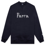 Weird Trad Logo Crew Neck Sweatshirt - Dark Navy