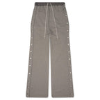 Wide Pusher Sweat Pants - Grey Melange