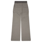 Wide Pusher Sweat Pants - Grey Melange