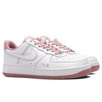 Women's Air Force 1 '07 Mini Jewel - White/Particle Pink/Metallic Silver
