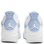Women's Air Jordan 4 Retro 'Aluminum' - White/Aluminum/Blue Tint/Oil Green