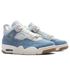 Women's Air Jordan 4 Retro Tex 'Worn Blue' - Sail/Gum Light Brown/Worn Blue