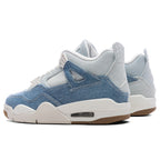 Women's Air Jordan 4 Retro Tex 'Worn Blue' - Sail/Gum Light Brown/Worn Blue