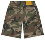 Woodland Camo Shorts -  Washed Green