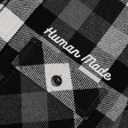 Wool Check Shirt Jacket - Black