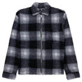 Zip Sherpa Shadow Plaid - Black