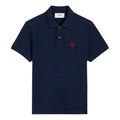 AMI Small Heart Logo Polo Shirt 'Night Blue' BFUPL001-760-430