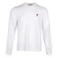 AMI Small Heart Logo Long Sleeve T-shirt 'White' BFUTS235-724-100