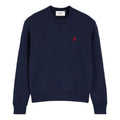 AMI Small Heart Logo Cotton Sweatshirt 'Navy' BFUSW035-730-430