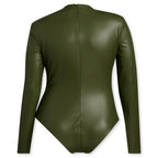 adidas Originals x Ivy Park Women's Plus Size Faux Leather Bodysuit - Wild Pine