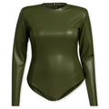 adidas Originals x Ivy Park Women's Plus Size Faux Leather Bodysuit - Wild Pine