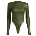 adidas Originals x Ivy Park Women's Faux Leather Bodysuit - Wild Pine