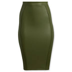 adidas Originals x Ivy Park Women's Faux Leather Skirt - Wild Pine