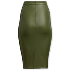 adidas Originals x Ivy Park Women's Faux Leather Skirt - Wild Pine