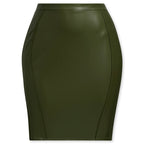 adidas Originals x Ivy Park Women's Plus Size Faux Leather Skirt - Wild Pine
