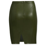 adidas Originals x Ivy Park Women's Plus Size Faux Leather Skirt - Wild Pine
