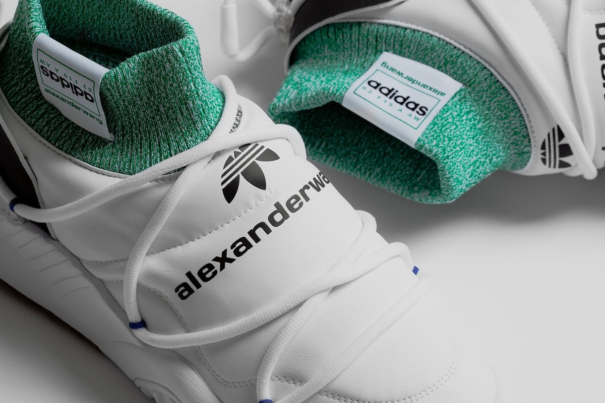 adidas Originals x Alexander Wang AW Puff Trainers - FTW White/Core Black/Prime Ink Blue