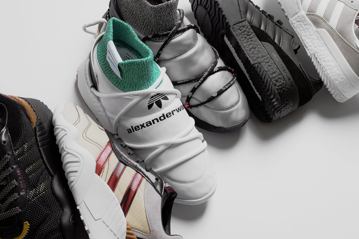adidas Originals x Alexander Wang AW Puff Trainers - FTW White/Core Black/Prime Ink Blue